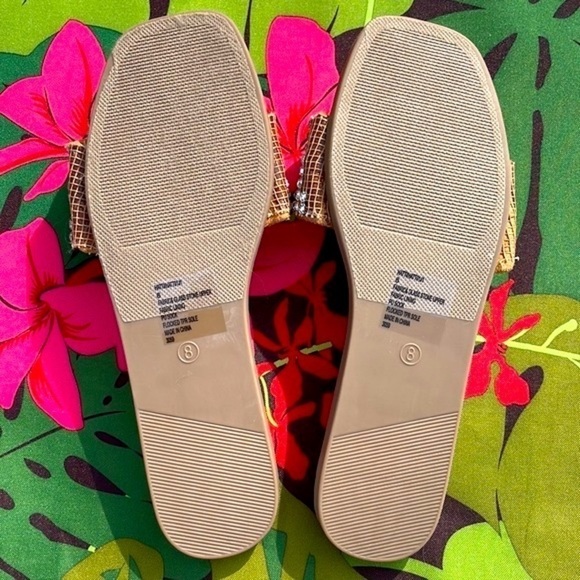 Brand New Madden Girl Rhinestone Large Strap Slides Sparkly Bling Sandals - Picture 6 of 15